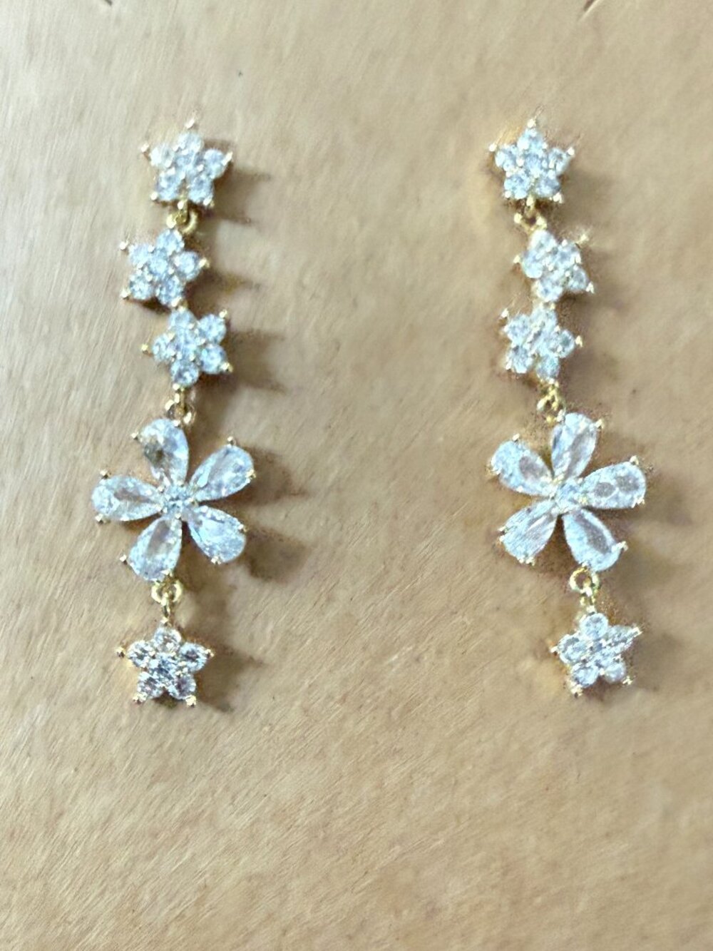 Elegant Floral Drop Earrings